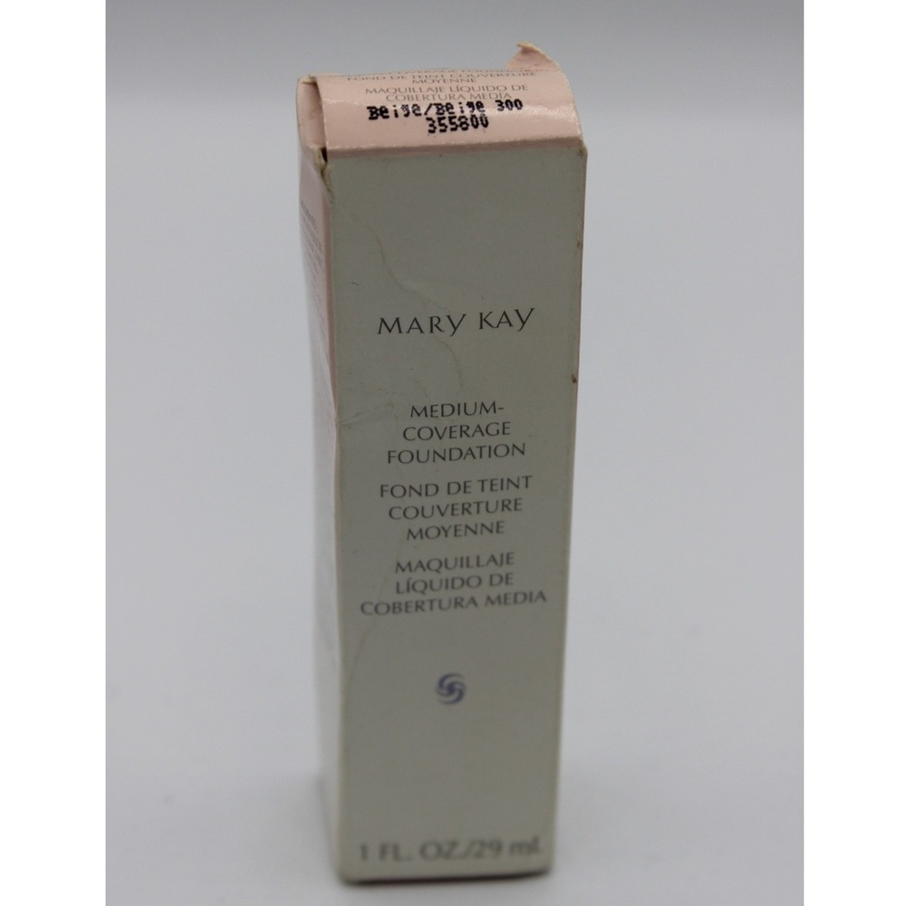 Mary Kay Medium-Coverage Foundation Beige 300 Liquid Makeup‎ 1 fl oz 355800 NIB